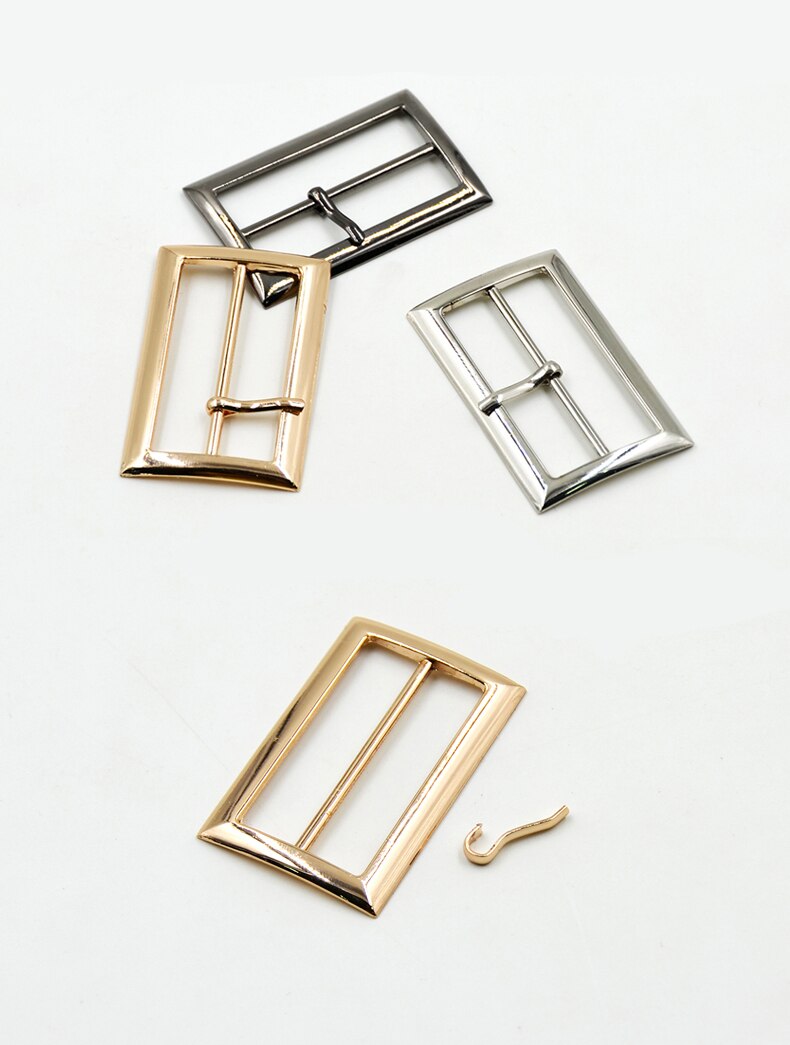 10 stks/partij 20mm/25mm/30mm/40mm/50mm zilver brons goud Vierkante metalen schoenen tas Gespen decoratie DIY Accessoire Naaien