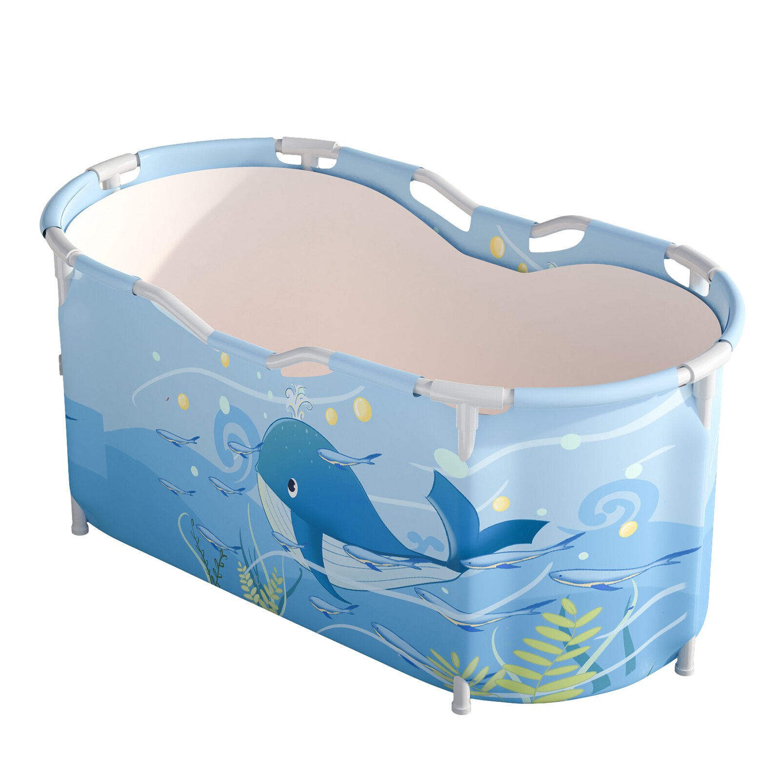 Bañera grande para adultos, barril de baño de plástico grueso, vaporoso, plegable, para el hogar: 02