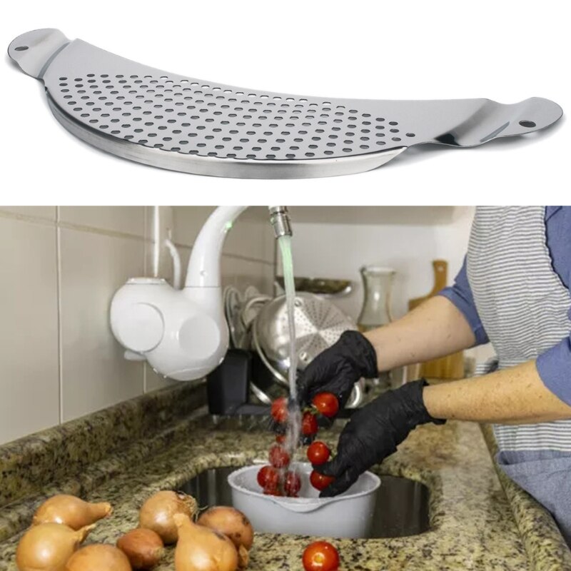 Crescent Pot Zeef Rvs Pan Pot Zeef Met Verzonken Handgrepen Voor Pasta Noedels Fruit En Groente