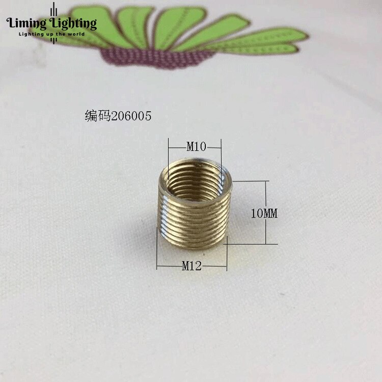 M6 Zu M10, M8 Zu M10, m10 Zu M14 Gewinde Hohl Rohr Adapter Innen Außen Gewinde Koppler Förderer Adapter: Braun