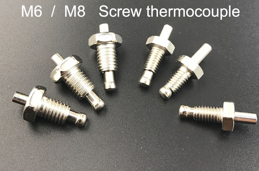 K type E type M6 screw type thermocouple M8 thread thermal resistance temperature sensor temperature line probe temperature line
