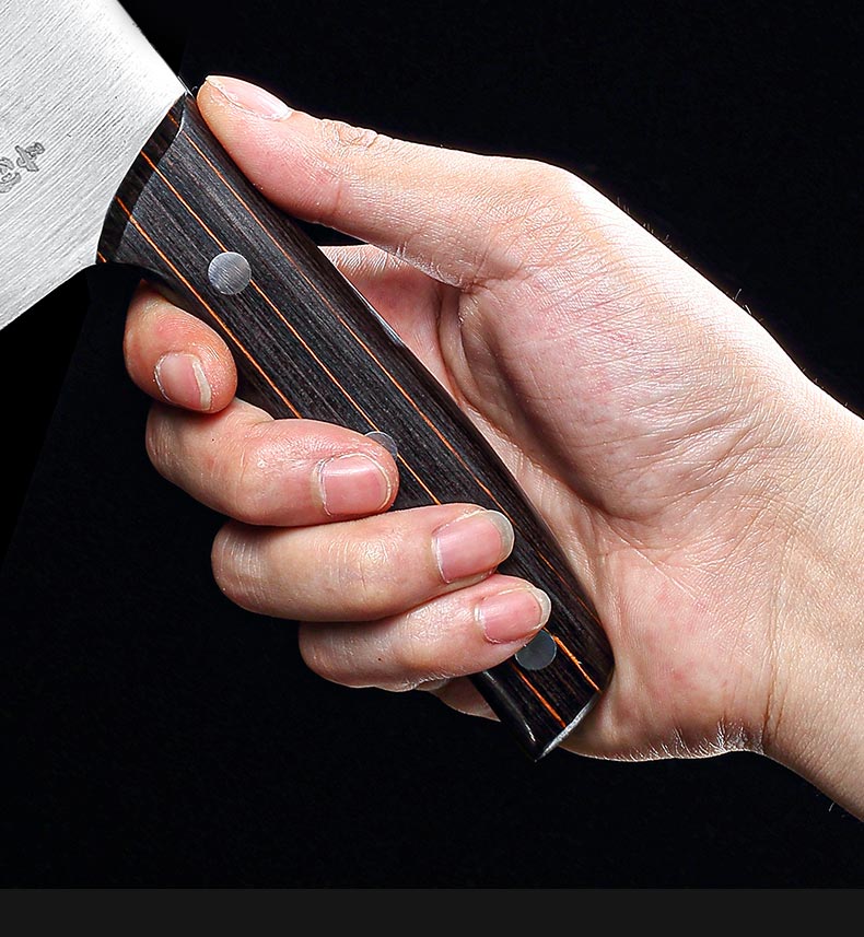 Chinese Kitchen Knives 8 Inch Cleaver 9CR18 Stainless Steel Full Tang Chef Butcher Chopping Slicing Cooking Cutter