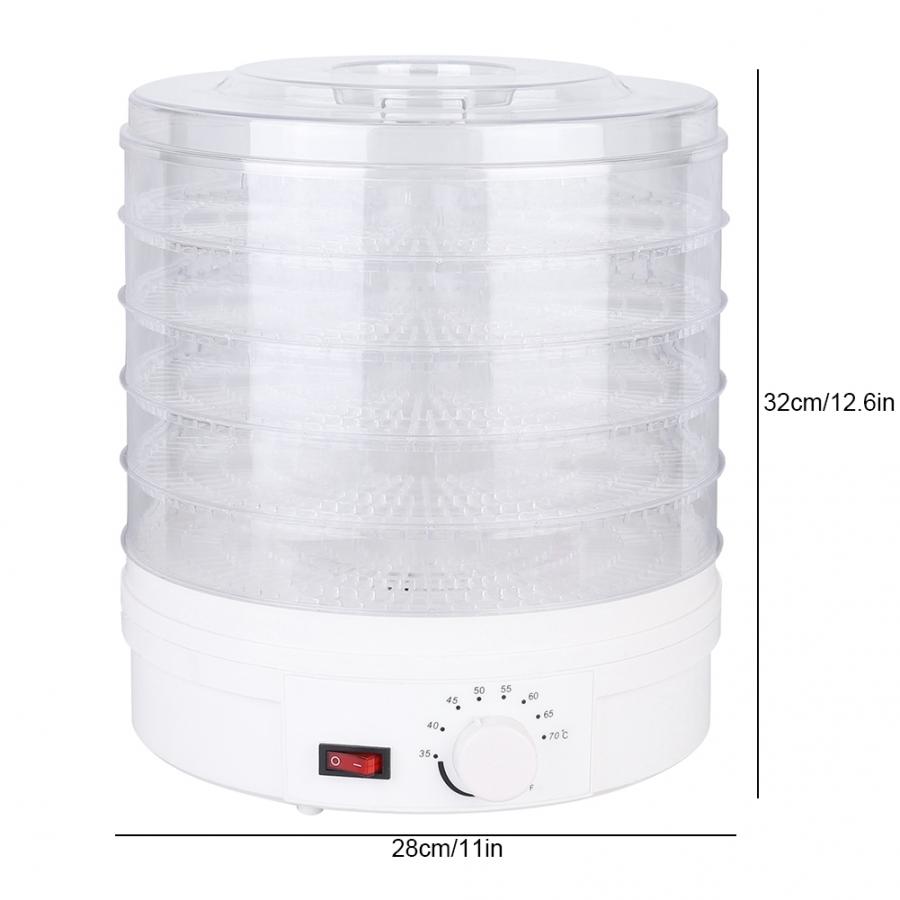 350W Multifunctional Food Dehydrator Fruit Vegetable Herb Meat Drying Machine Pet Snacks Food Dryer 5 Trays Vegetable Dehydrator