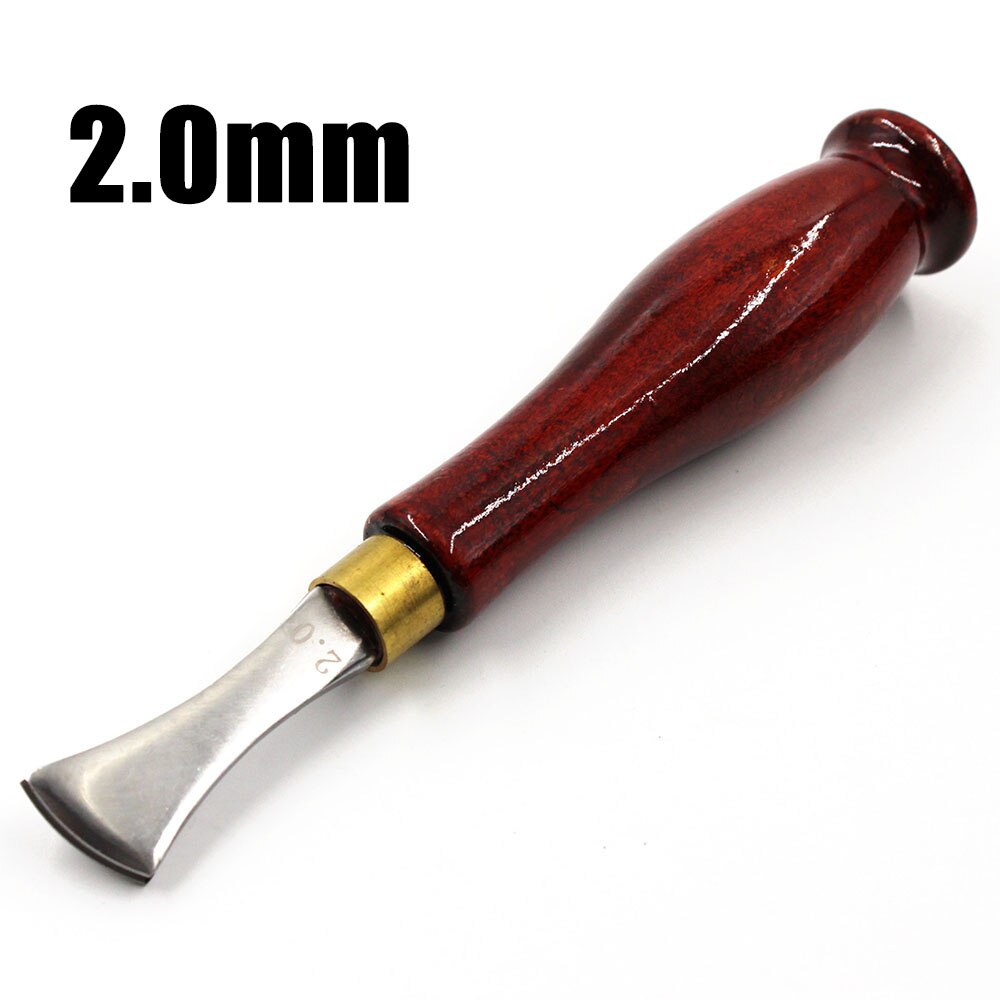 1.0-2.5Mm Lederen Rand Rillen Tool Rvs Blade Ondiepe Markering Randen Druk Line Tool Groove Druk Lijn gereedschap: 2.0mm