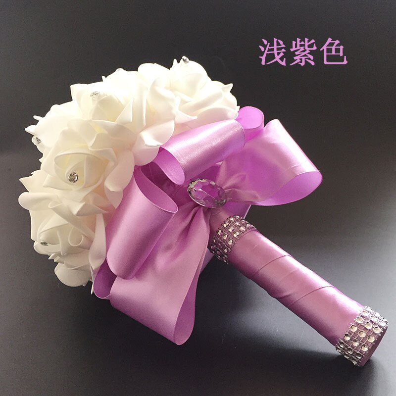 Bridesmaid Artificial Wedding flowers Bridal Bouquets Beaded bouquet wedding accessory Fresh Crystal Wedding Bouquet