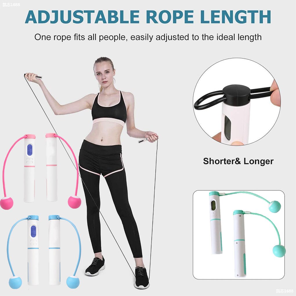 Cordless Jump Ropes Smart Electronic Digital Wireless Skip Rope Calorie Consumption Fitness Body Building Exercise Jumping Rope