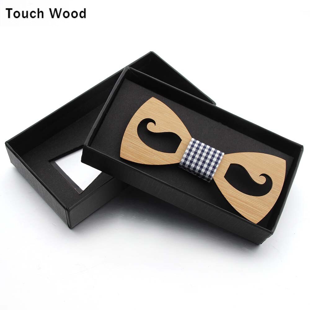 ¡Oferta! Pajarita de bambú Natural de bambú respetuosa con el medio ambiente pajarita de madera de para padres e hijos bigote hueco
