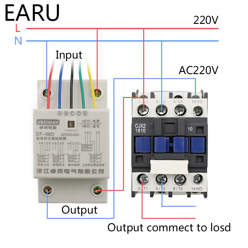 DF-96D D Automatische Water Level Controller Schakelaar 220V Tank Vloeistofniveau Detectie Sensor Porbe Waterpomp Controller Controle