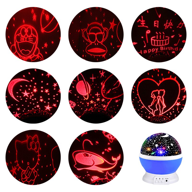 Led Projector Film 8 Stijlen Projectie Nachtlampje Film Alleen