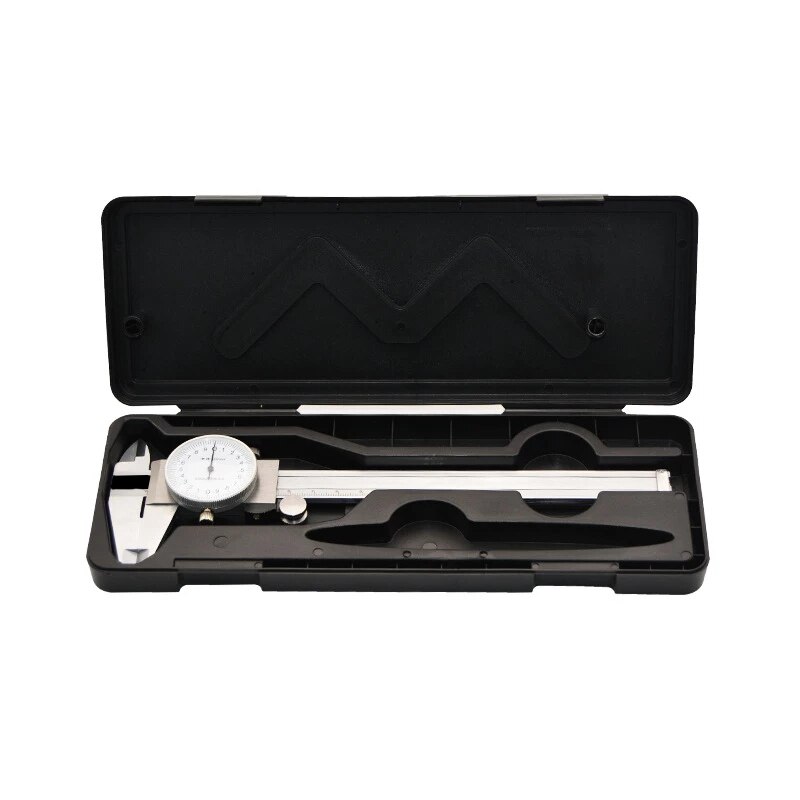 Rvs Metalen Schuifmaat Dial Schuifmaat 0.02 Mm Shock Proof 150 Mm 6 Inch 0.001 "Micrometer Meting mikrometr