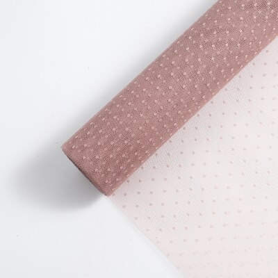 Malla de gasa de encaje suave para envolver ramo de flores, suministros de floristería, decoración DIY, envoltura de del Día de San Valentín, 50CM x 5y: 1