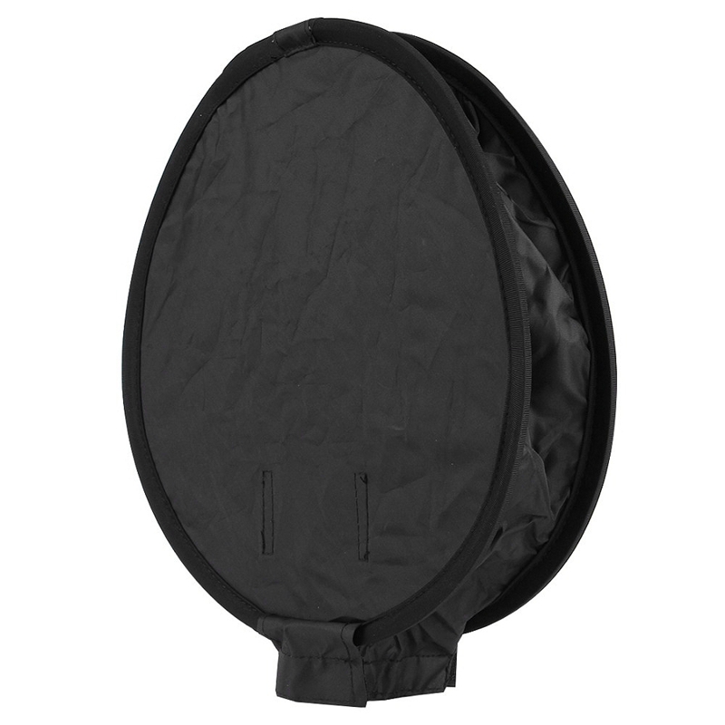 30cm universell rund stil blits diffusor sammenleggbar softbox speedlight softbox uten blits lys hull