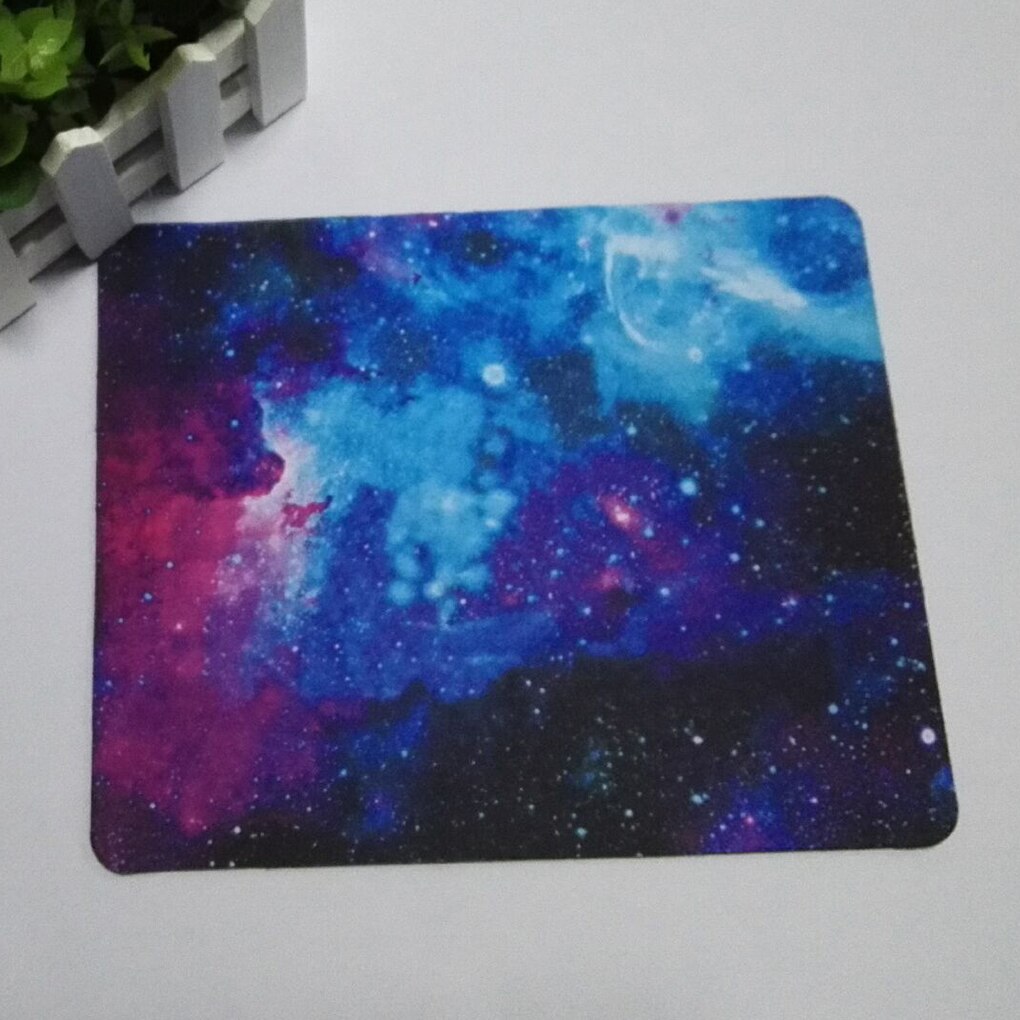 22X18 Cm Sterrenhemel Muismat Anti-Slip Zachte Rubberen Gaming Mousepad Home Office Desktop Muizen Mat computer Muismat