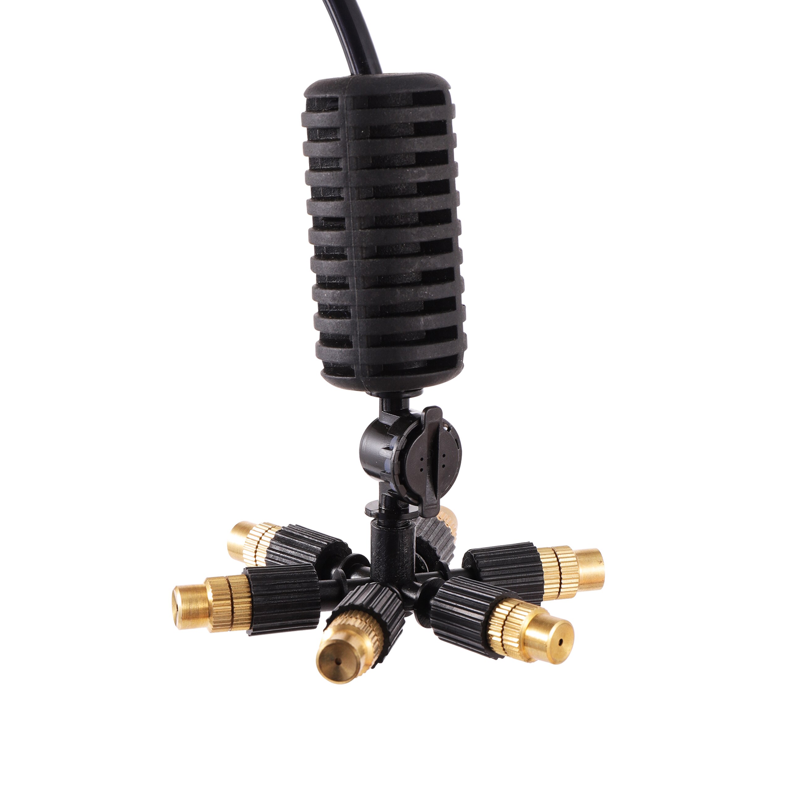 Hanging Sprinklers Kit 4/7mm Hose With Atomization Nozzle Greenhouse Atomizing Nozzle Cooling Humidify Watering Sprinkler 1 Set: 6 way