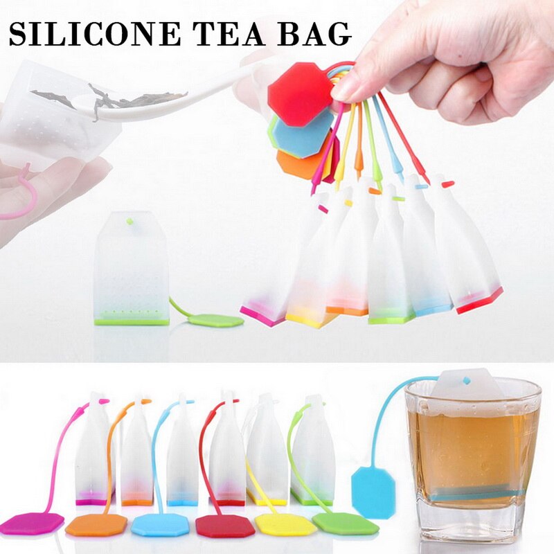 Food-grade Silicone Tea Bags Colorful Style Tea Strainers Herbal Loose Tea Infusers Filters Scented Tea Tools