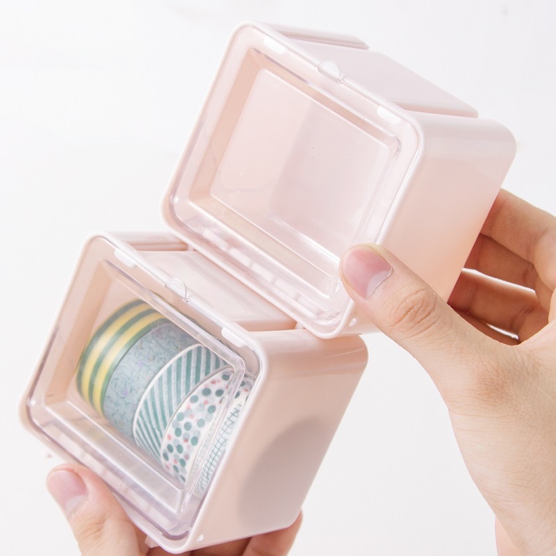 1 pc japanska pappersvaror maskeringstejp box washi tejp förvaringsorganisator skrivbords tejphållare gör-det-själv-verktyg kontorsmaterial