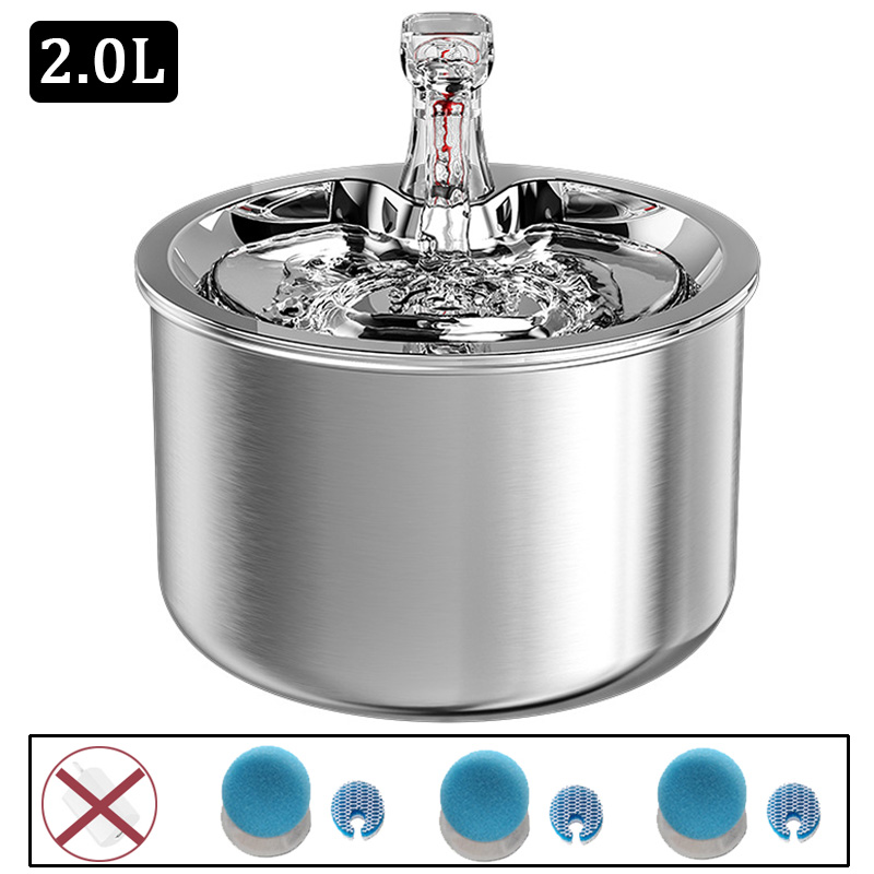 Fuente de agua con filtro automático para gato, dispensador inteligente de agua con Sensor de movimiento, silencioso, con grifo, bebedero: A-FilterX3
