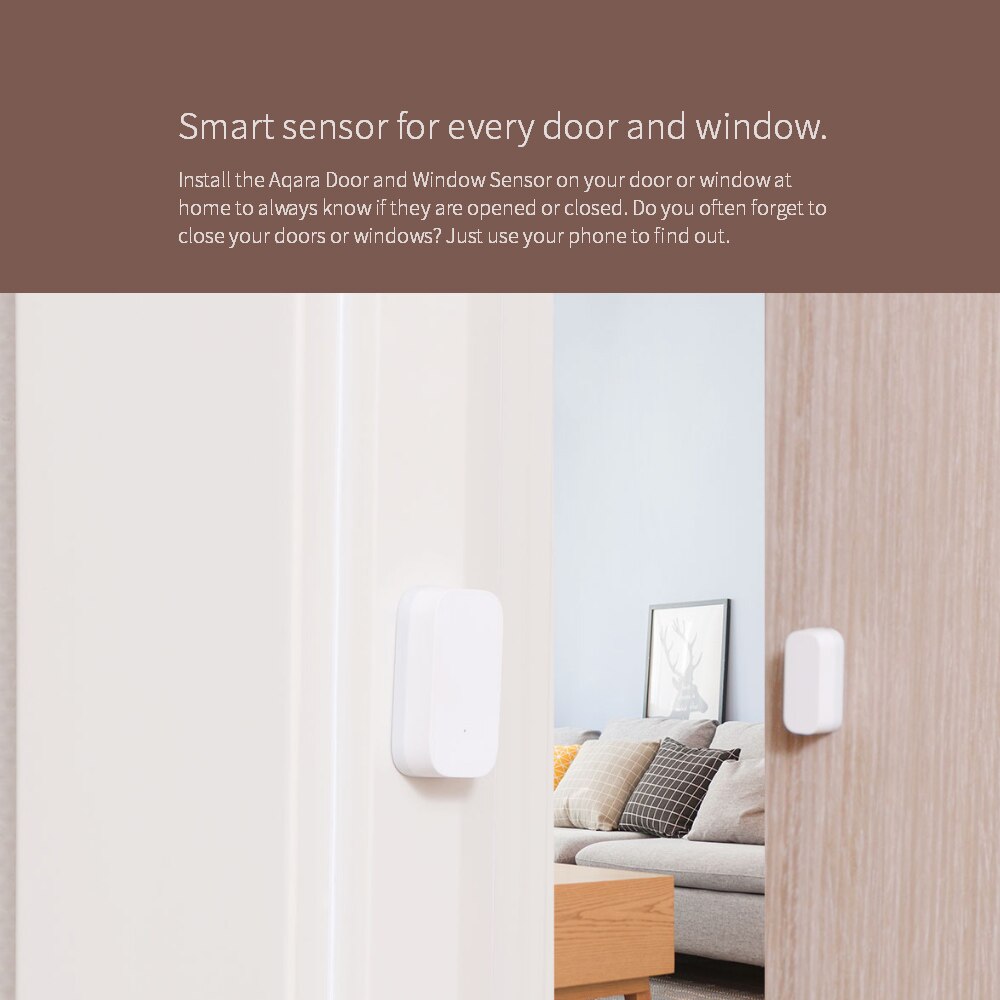 Aqara Door and Window Sensor ZigBee Wireless Connection APP Control Smart Home Devices Work with Android iOS