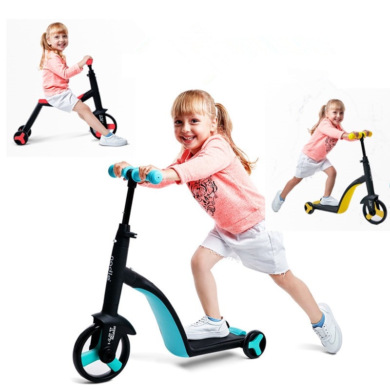 Umwandlung Kinder Drei Rad Roller Fahrt EIN Fahrrad Im Freien Dreirad Baby 3 In 1 Balance Fahrrad Fahrt Auf Spielzeug kinderwagen