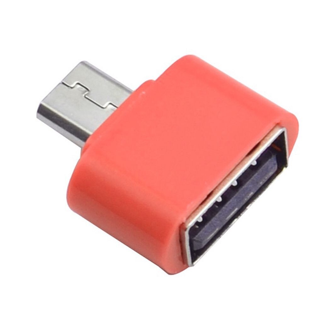 Adattatore Lettore Schede OTG - Espansione Mouse Tastiera Chiavetta USB Micro - Slot Scheda SD Singolo: Arancione
