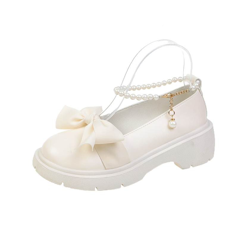 Zapatos Mary Janes Lolita de plataforma gruesa para Mujer, sandalias de con cadena de lazo, Zapatos Oxford a la para verano, 2022