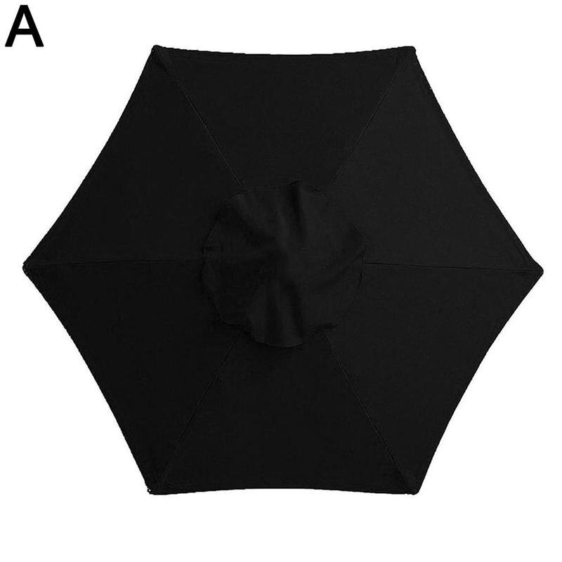 Outdoor Parasol Replacement Cloth Outdoor Umbrella Diy Tent Cover Sunshade Anti-uv Sew Sunshade Canopy 2m Material H4k0: black