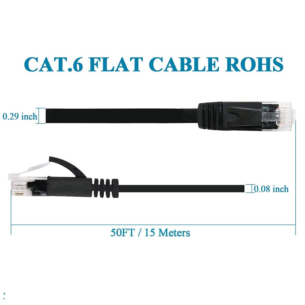 Cavo Ethernet piatto CAT6 RJ45 cavo Lan rete Ethernet cavo Patch CAT 6 cavo di rete per Computer Router Laptop