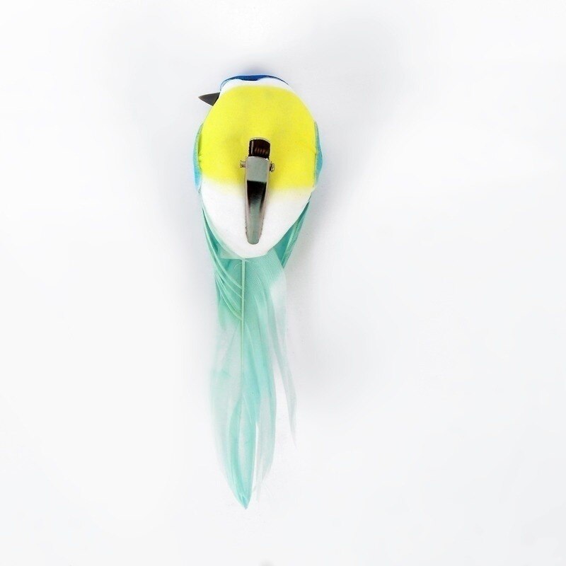 12pcs/box Simulation Artificial Bird Gardening Home Bird Ornament Decoration Colorful Bubble Birds Yard Decoration