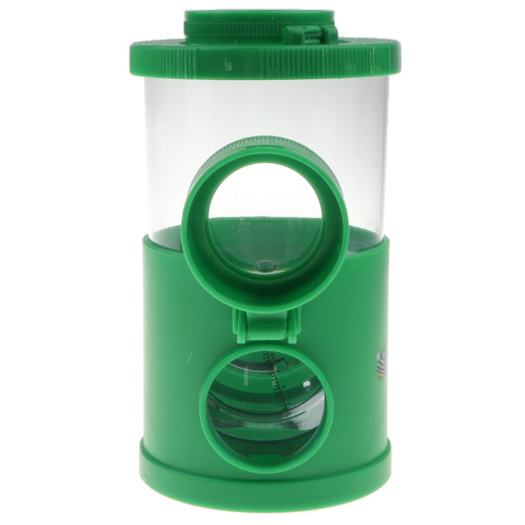 Outdoor Toys Insect Exploration Kit Viewer Box, Tweezer, Magnifying Glass Adventure Set Watching Bug Life Habit Green