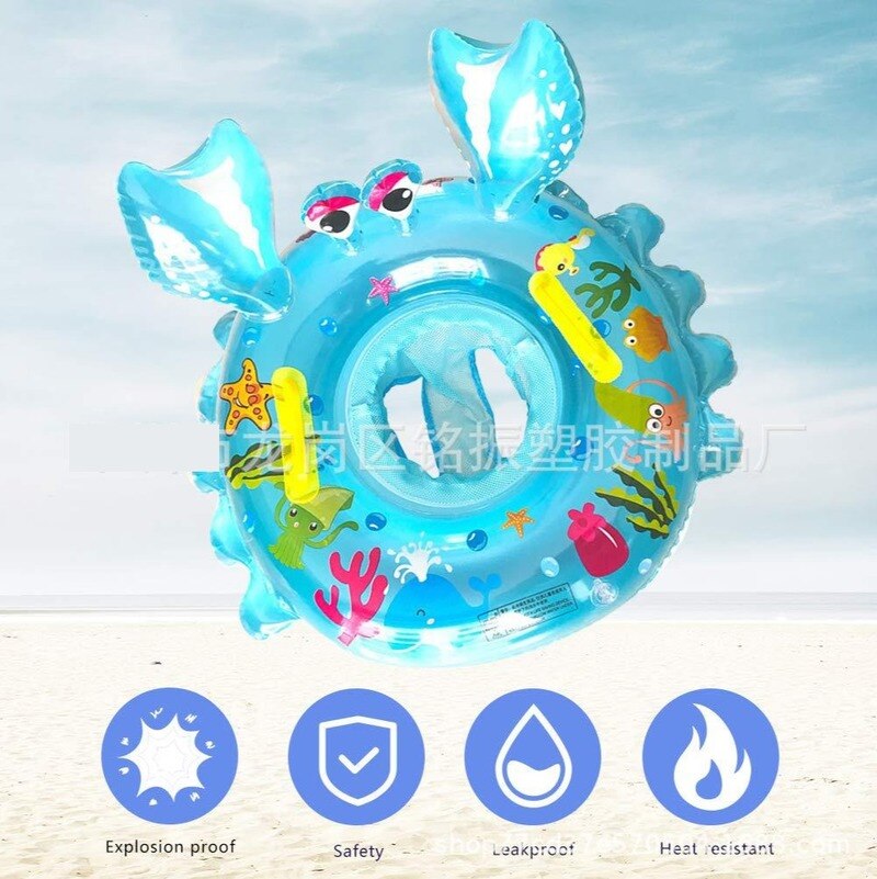 Baby Inflatable Swimming Seat Children Crab Seat Hairy Crab Swimming Protective Gear Baby Supplies