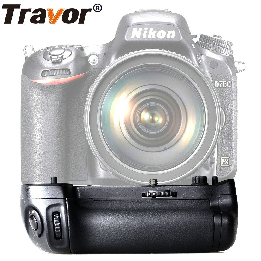 Travor vertical battery grip holder for Nikon D750 DSLR Camera work with EN-EL15 battery as MB-D16