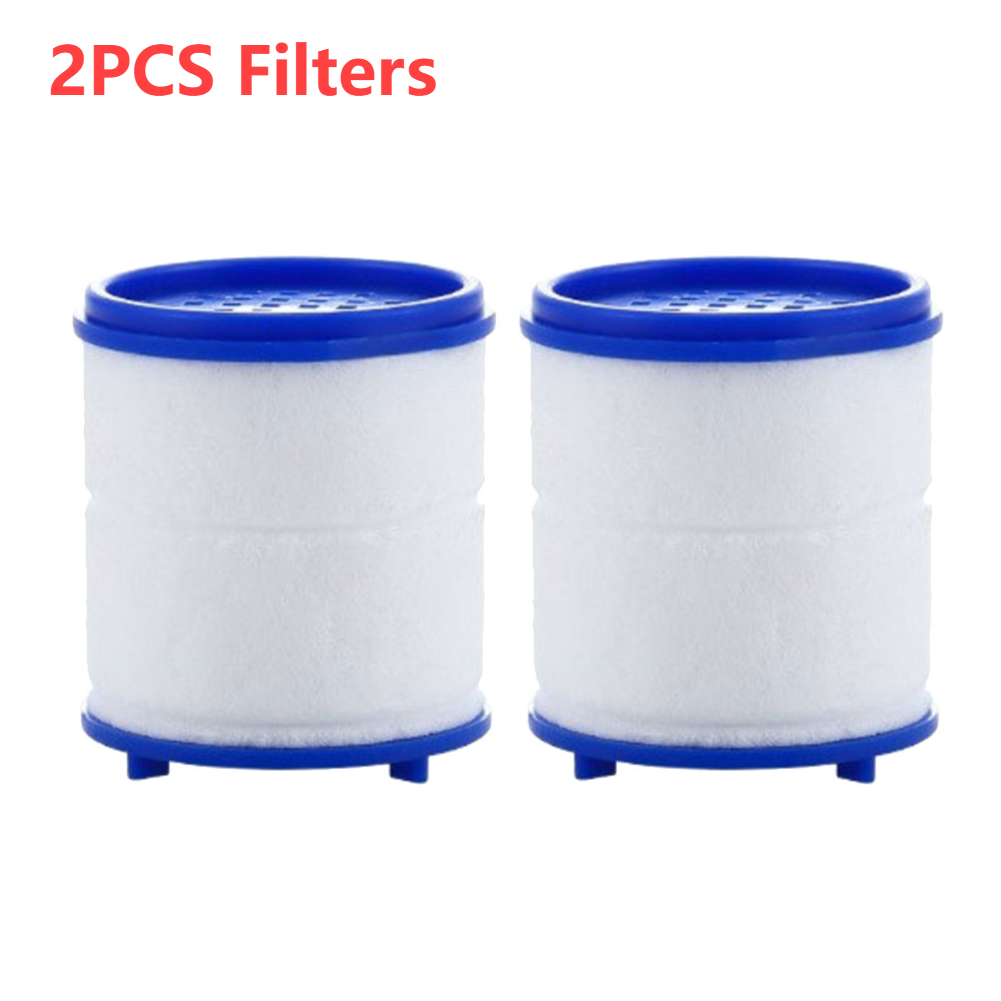 2-40Pc Kraan Waterfilter Element Verwijderen Chloor Zware Metalen Gefilterd Douches Hoofd Filtratie Zuiveraar Verzachten Hard Water: WIT