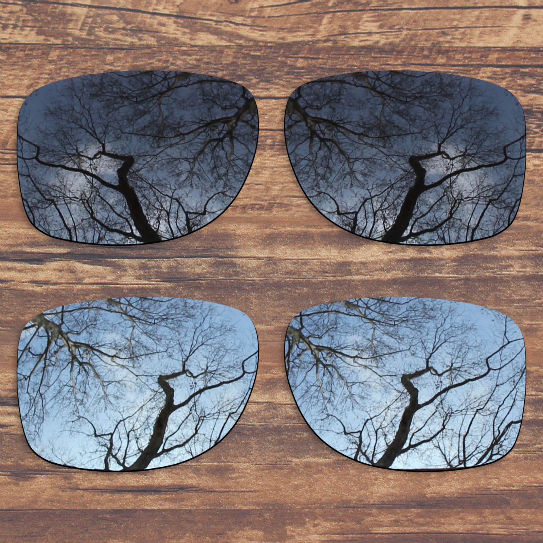 ToughAsNails Polarisierte Ersatz Linsen für Oakley Gauge 8 L OO4124-62 Sonnenbrille-Mehrere Optionen: Black and Silver