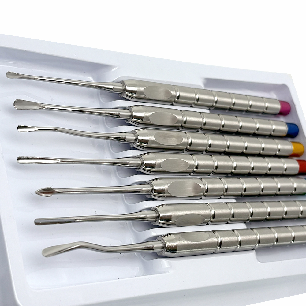 Kit Dental Luxating, cuchillo elevador de diente de raíz, extracción de aleación de titanio, herramienta de dentista mínimamente invasiva