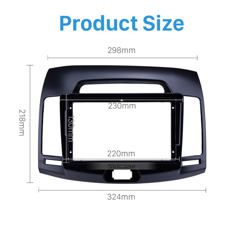 Seicane Double Din 9 inch car radio frame For 2006 2007 HYUNDAI ELANTRA car stereo Dash Mount Kit Trim Panel