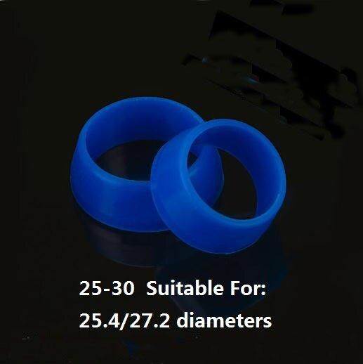 1 stk silikone cykelstolpe ring støvtæt vandtæt betræk mountainbike sæde stang beskyttelsesring: Blå