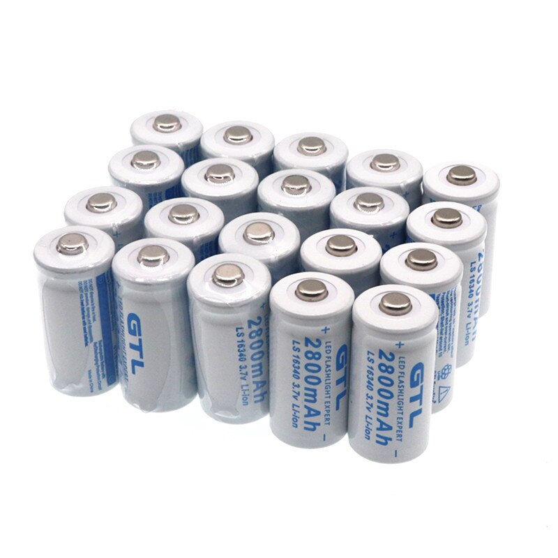 2800 Mah Oplaadbare Li-Ion 16340 Batterij Universalbc Led Zaklamp Expert 2800 Mah Ls 16340 3.7V Li-Ion Paarse Kleur