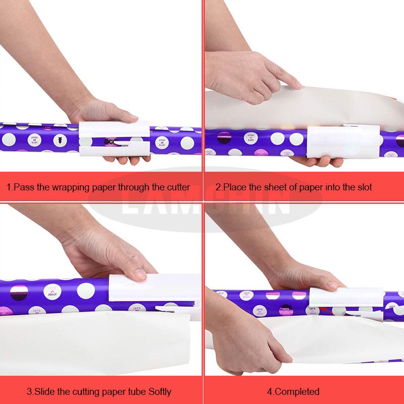 Rolled Paper Cutting Device Wrapping Paper Cutting Cutter Wrapping Paper Cutter Christmas Wrapping Paper Cutting Tools