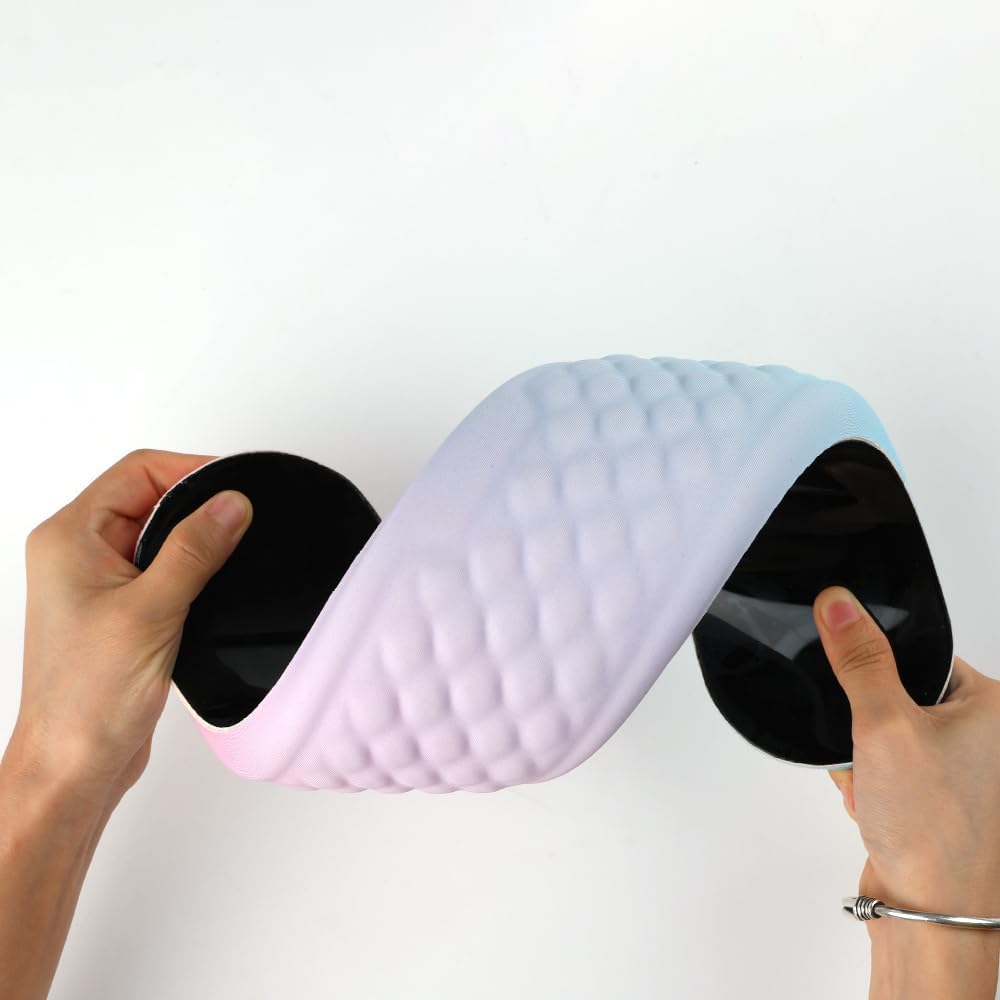 Ergonomisk håndledsstøtte til tastatur og mus, pude i memory foam, slidstærk, skridsikker, blød lycra-støtte for komfortabel skrivning