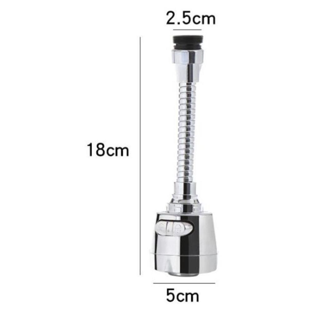 360 degree Rotatable Kitchen Faucet Shower Head Bent Water Saving Tap Bathroom Faucet Aerator Diffuser Faucet Nozzle Filter: C