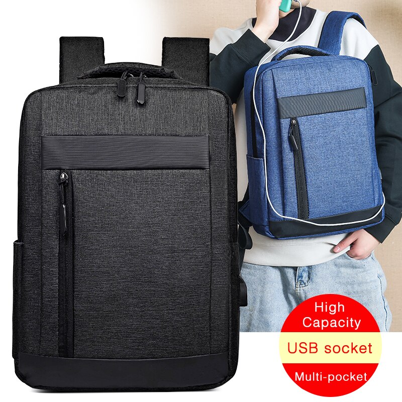 Fularuishi Brand Laptop Backpack For Men Business Backpack Notebook Bag School Bag Computer Backpack USB Socket