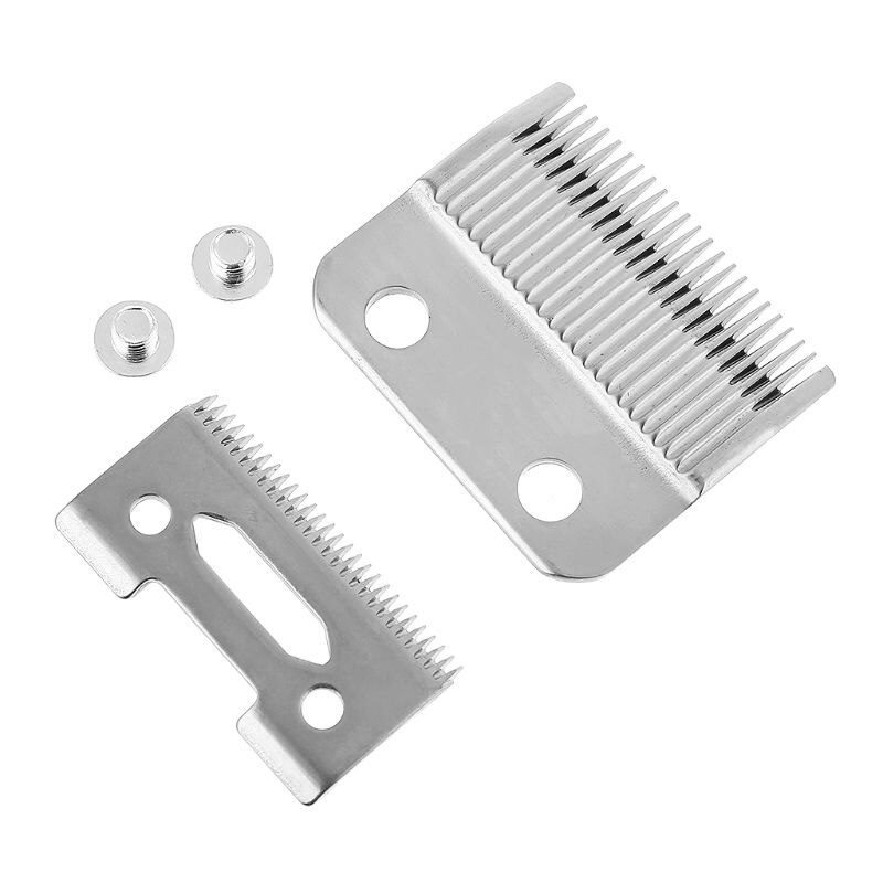 2-Hole Clipper Blade High Carton Steel Clipper Accessories with 2 the Screws for Electric Trimmer Cutting Machine