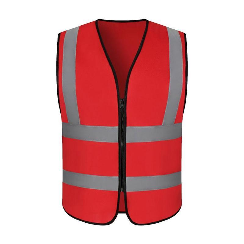 Reflecterend fietsvest ademend verkeer nacht werk beveiliging hardlopen reflecterend veiligheidsvest buiten waarschuwing reflecterend vest: A