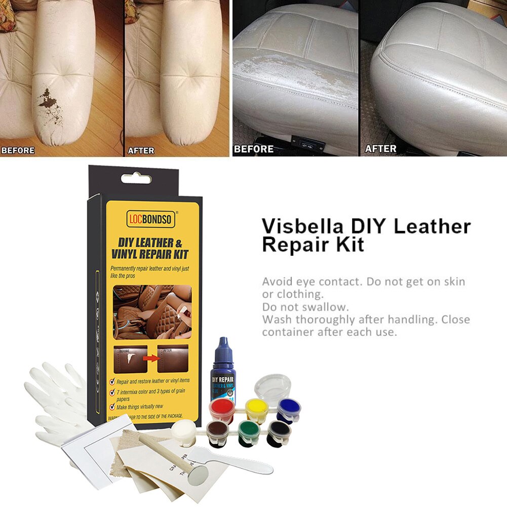 Diy Lederen Vinyl Reparatie Kit Patch Stof Gereedschap Restorer Scratch Crack Reparatie Voor Autostoel Thuis Couch Bekleding Boot