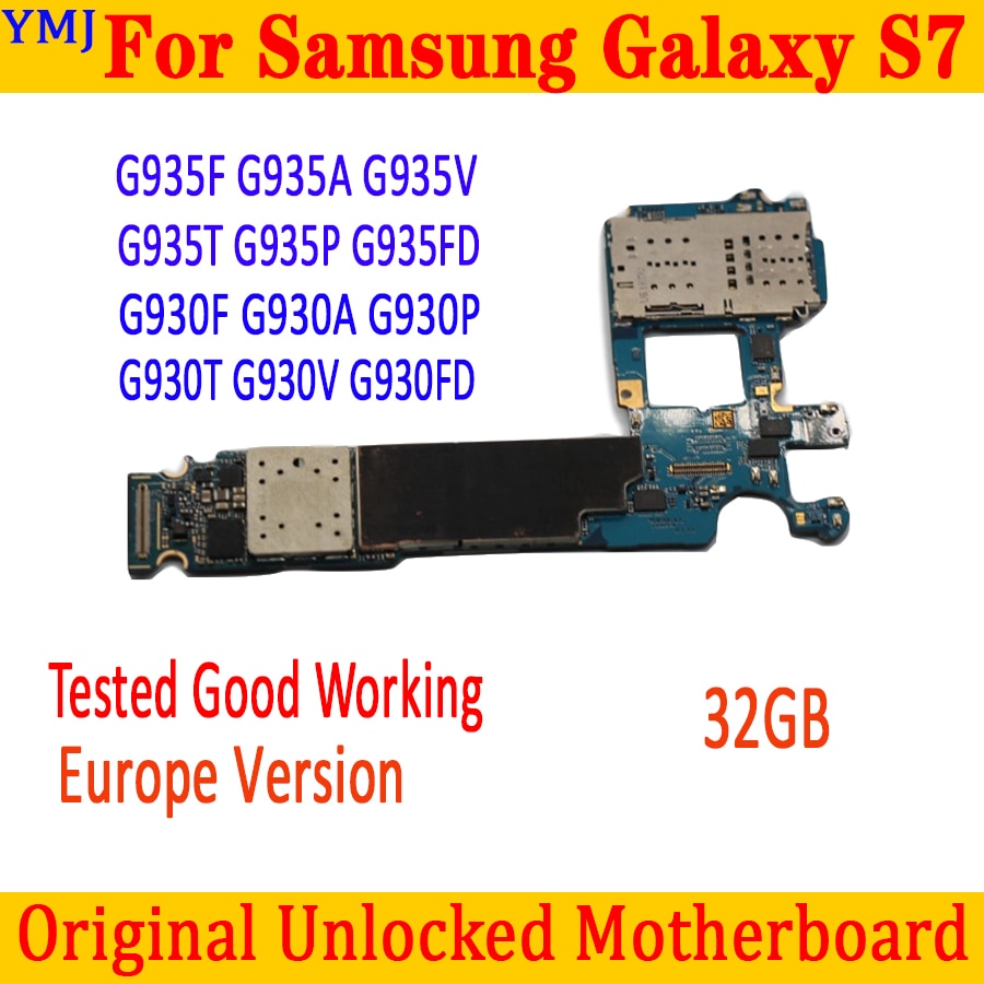 Scheda madre sbloccata per Samsung Galaxy S7 G935F G935A G935V G935T G935P G935FD G930F G930A G930V G930T G930P G930FD testato bene