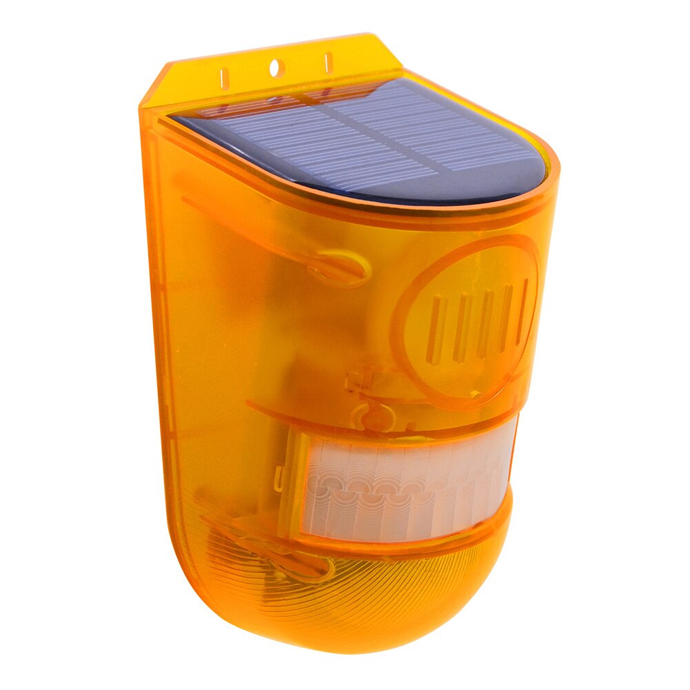 Luz LED de alarma con Sensor de movimiento para Patio, seguridad para el hogar, granja con energía Solar, seguridad ABS IP65, impermeable, inalámbrico, fábrica de jardín al aire libre: 1pc