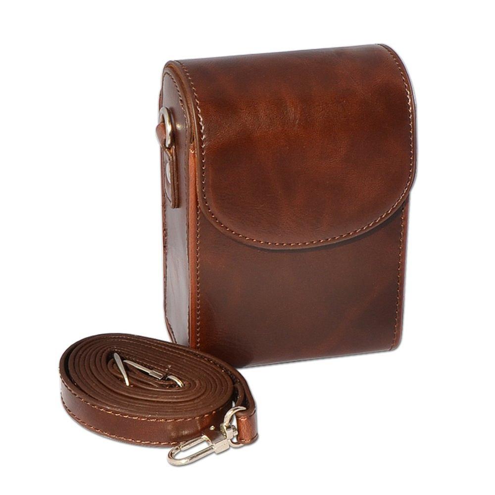 Camera tas Lederen tas voor Panasonic Lumix LX10 LX15 TZ96 TZ95 TZ90 TZ80 TZ70 TZ60 TZ50 TZ40 TZ30 TZ20 TZ10 ZS70 ZS50 ZS30 ZS20: coffee