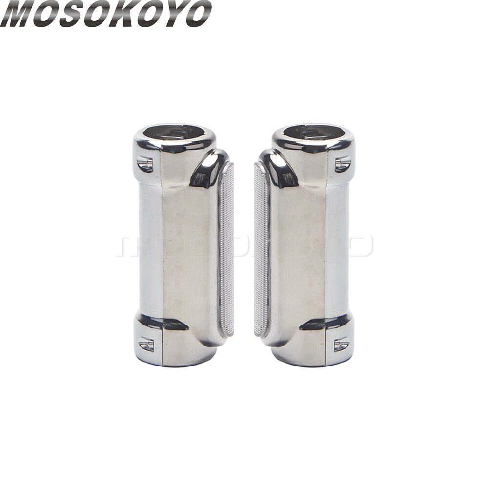 Chrome Motorcycle Highway Bar Switchback Driving Light White Amber LED 1.25'' Crash Bars For Yamaha Harley Touring Universal