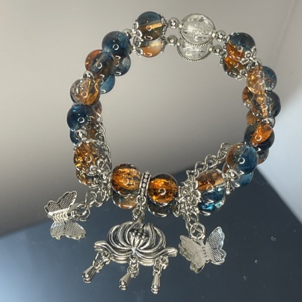 Mode Y2K Zoete Kersenbloesem Armband Voor Vrouwen Prachtige Elegante Bloem Kristal Kralen Armband Meisje Partij Sieraden: Licht Geel Kleur