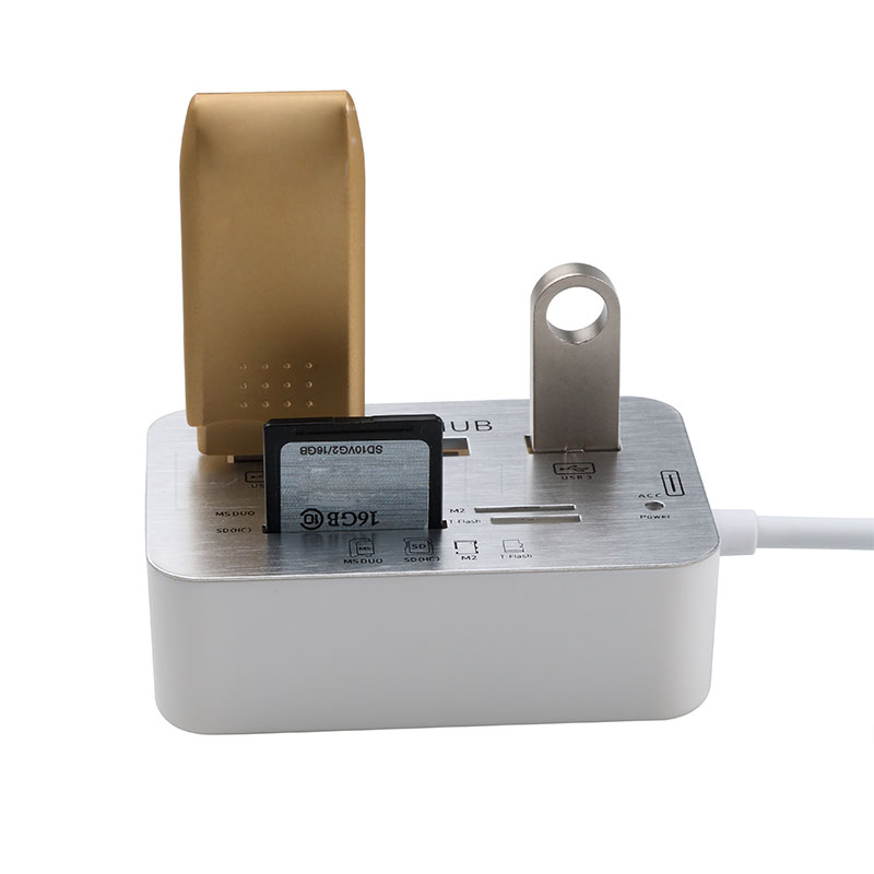 Kebidu High Speed 3.0 Combo 3 Ports USB Hub Card Reader All In One USB 3.0 Hub For PC Computer Accessories Notebook